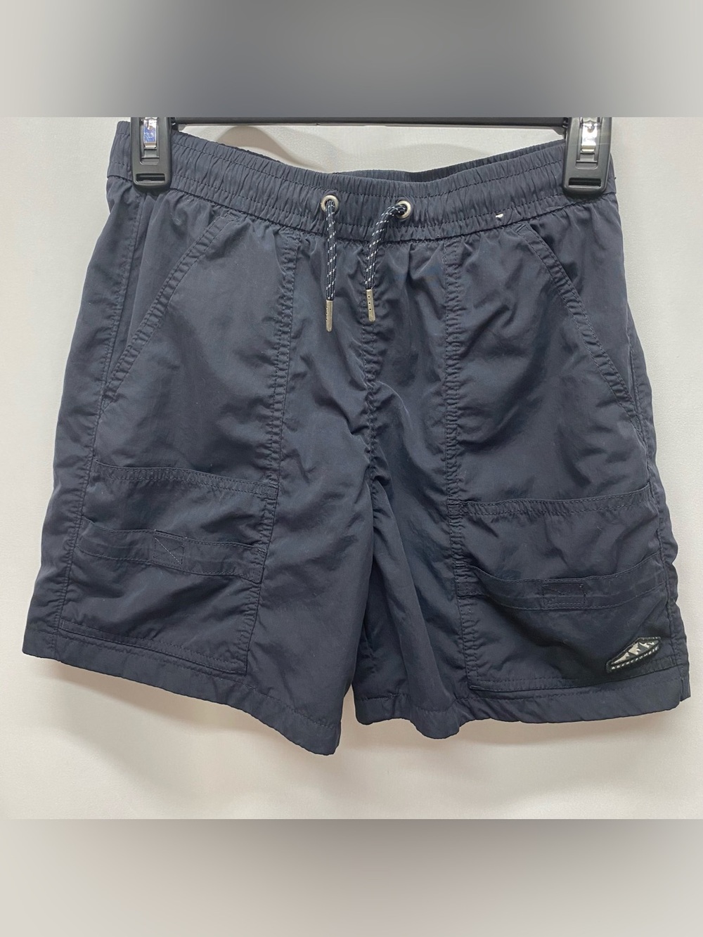 Abercrombie & Fitch kids boys swim trunks 13/14 navy blue utility beach summer